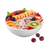 ai généré smoothie bol agrafe art png