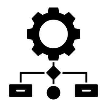 Modern style icon of network setting vector