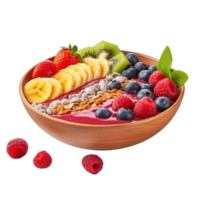 AI generated Smoothie bowl clip art png