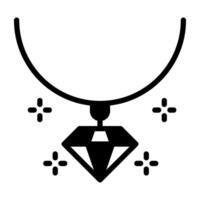 Necklace jewellery vector, pendant design vector