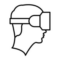 A unique design icon of vr headset vector