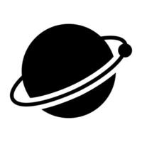 Trendy icon design of saturn vector of planetary system