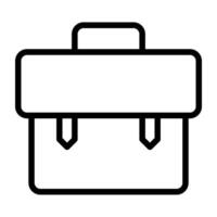 An outline design, icon of office bag vector