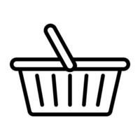 Modern style icon of grocery basket vector