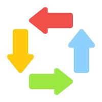 Editable design vector of square arrows
