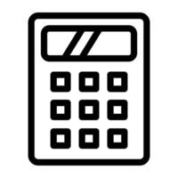 An icon design of number cruncher device, calculator icon vector