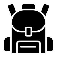 Shoulder bag icon, vector design of backpack