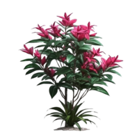 ai généré tropical plante fleur buisson agrafe art png