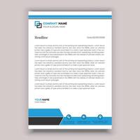 Corporate business letterhead template design vector