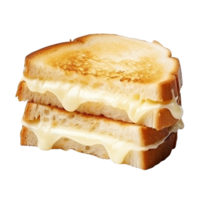 AI generated Toast sandwich with cheese clip art png