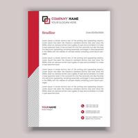 Corporate business letterhead template design vector