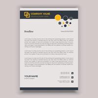 corporate business letterhead template design vector