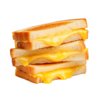 AI generated Toast sandwich with cheese clip art png