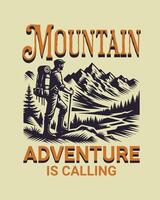 Hiking outdoor Explore T-Shirt Design, Hiking tee vector Design