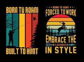 Hunting outdoor T-Shirt Design, Hunting tee vector Design