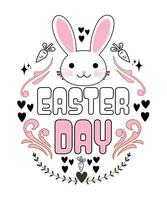 Easter Day Bunny T-shirt, Hoodie, sticker, mug, and more items vector