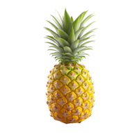 ai gegenereerd ananas klem kunst png