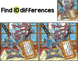 Ninja Tools Find The Differences vector