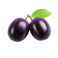 ai généré prune agrafe art png