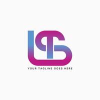 Logo design graphic concept creative premium vector stock sign initial modern LST or LTS font line connected Related monogram sport fitness tech brand