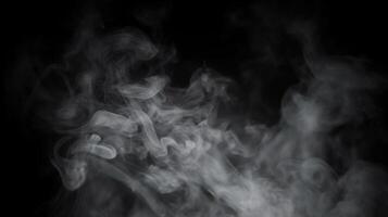 AI generated Abstract smoke and fog on black background. created with Generative AI photo