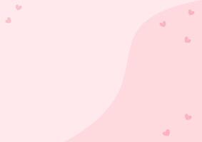 Valentine sweet pink banner with heart background vector