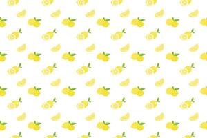 cartoon lemon vector arrange as seamless pattern background