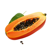 ai generado papaya acortar Arte png