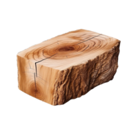 ai gegenereerd stuk van hout klem kunst png