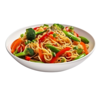 ai generato tagliatelle con verdure clip arte png