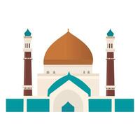 Ramzan kareem masjid icon vector