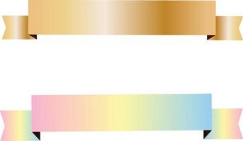 Pastel ribbon banner design vector