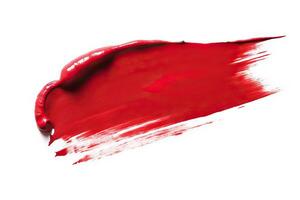 AI generated Colorful Lipstick Swatch with Smudges and Smears Isolated on White Background. created with Generative AI photo