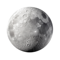 AI generated Moon clip art png