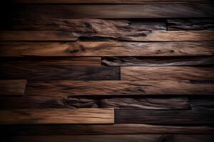 AI generated Elegant and Modern Dark Wood Background Design. created with Generative AI photo