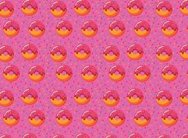 Donuts pattern for backgrounds and textures, vector