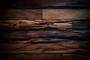 AI generated Elegant and Modern Dark Wood Background Design. created with Generative AI photo