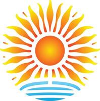 Sun vector design in illustration.