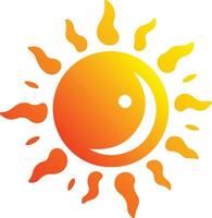 Sun vector design in illustration.