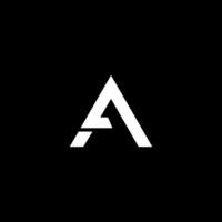 A letter Logo vector icon set design minimalist alphabet logo
