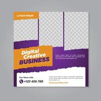 Corporate social media banner template vector