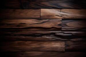 AI generated Elegant and Modern Dark Wood Background Design. created with Generative AI photo