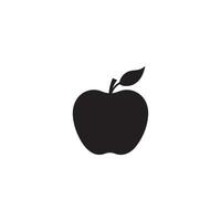 Apple food icon black vector background design.