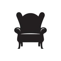 Chair icon. Vector illustration. Isolated on white background.