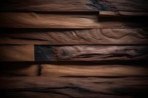 AI generated Elegant and Modern Dark Wood Background Design. created with Generative AI photo