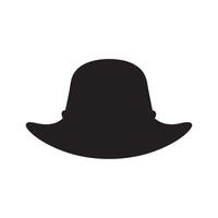 vaquero sombrero icono hombre . negro vector antiguo colección diseño.