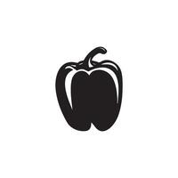 Pepper black icon fresh hot food natural vector design.