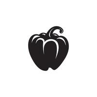 Pepper black icon fresh hot food natural vector design.