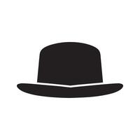 Cowboy hat icon man . black vector old collection design.