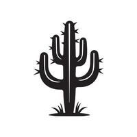 Cactus tree collection flora design vector art.